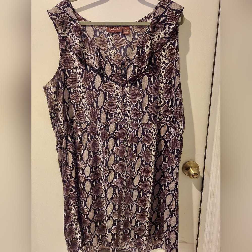 Snakeskin Print Dress by Speed Control sz 3x